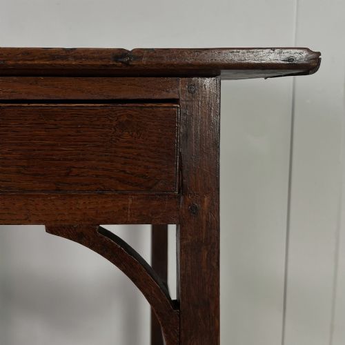 EARLY 19TH C OAK SIDE TABLE - ADDITIONAL PHOTO 9
