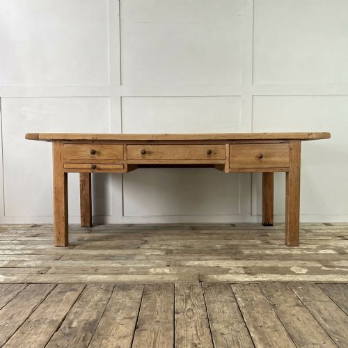large victorian pine kitchen prep table - CATEGORY: ANTIQUE TABLES - DATED VICTORIAN