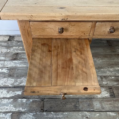 LARGE VICTORIAN PINE KITCHEN PREP TABLE - ADDITIONAL PHOTO 6