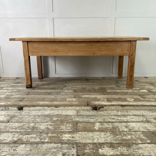 LARGE VICTORIAN PINE KITCHEN PREP TABLE - ADDITIONAL PHOTO 12