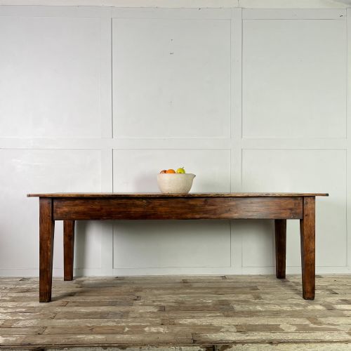 19TH C PINE FARMHOUSE TABLE