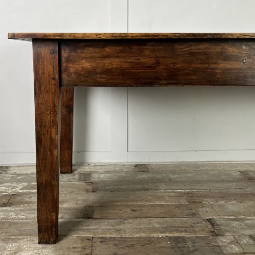19TH C PINE FARMHOUSE TABLE - ADDITIONAL PHOTO 1