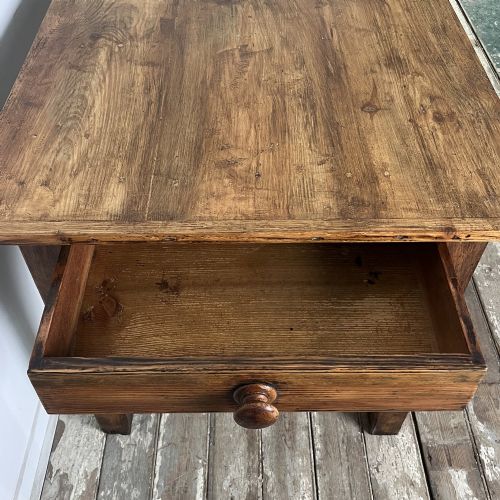 19TH C PINE FARMHOUSE TABLE - ADDITIONAL PHOTO 8