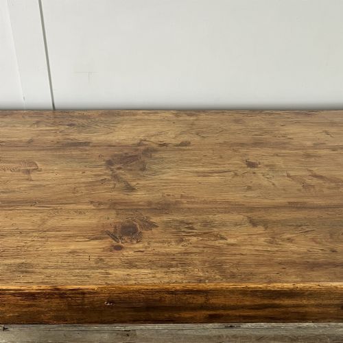19TH C PINE FARMHOUSE TABLE - ADDITIONAL PHOTO 10