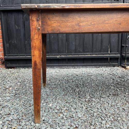 LONG 19TH C FRENCH CHERRYWOOD FARMHOUSE TABLE - ADDITIONAL PHOTO 3
