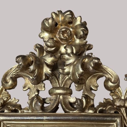 19TH C ITALIAN CARVED GILTWOOD FLORENTINE PICTURE FRAME - ADDITIONAL PHOTO 3