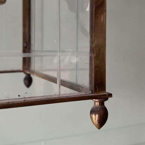 EDWARDIAN BRASS AND CUT GLASS HALL LANTERN - ADDITIONAL PHOTO 5