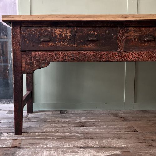 EARLY 19TH C PINE SERVING TABLE - ADDITIONAL PHOTO 2