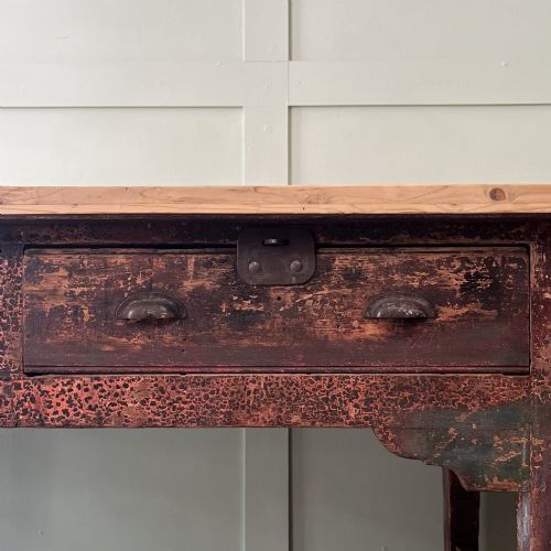 EARLY 19TH C PINE SERVING TABLE - ADDITIONAL PHOTO 8
