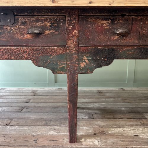 EARLY 19TH C PINE SERVING TABLE - ADDITIONAL PHOTO 9