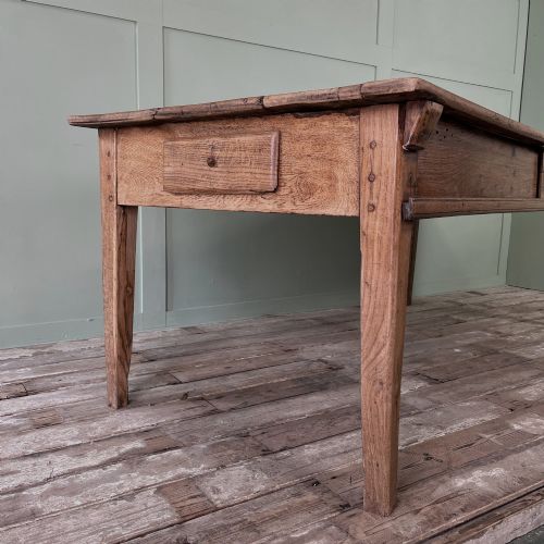 ANTIQUE EARLY 19TH C FRENCH OAK BAKERS PREP TABLE - ADDITIONAL PHOTO 4