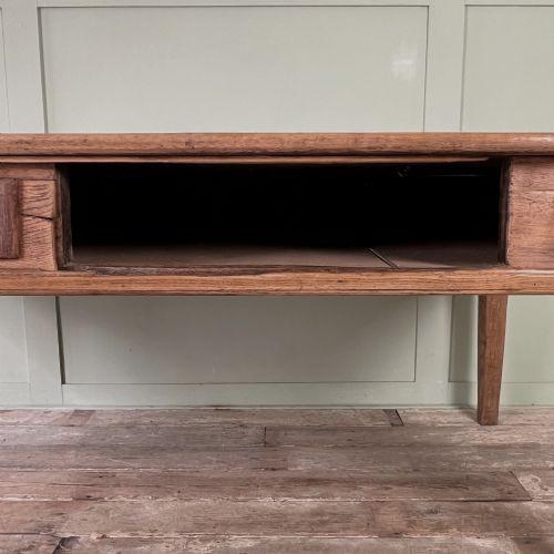 ANTIQUE EARLY 19TH C FRENCH OAK BAKERS PREP TABLE - ADDITIONAL PHOTO 9