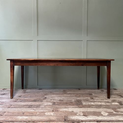 19TH C FRENCH CHERRYWOOD FARMHOUSE TABLE 2M
