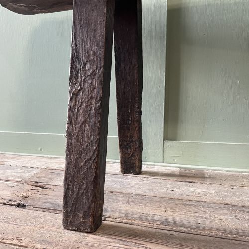 LONG EARLY 19TH C OAK BENCH - ADDITIONAL PHOTO 12