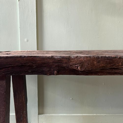 LONG EARLY 19TH C OAK BENCH - ADDITIONAL PHOTO 13