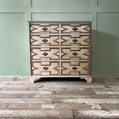 Edwardian Painted Chest of Drawers by Sir Clough Williams-ellis