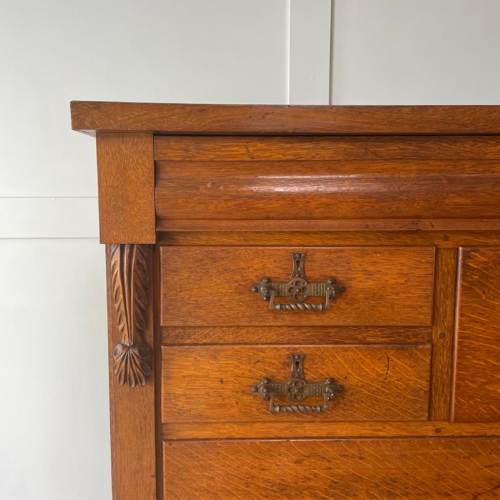 C.1900 Oak Chest of Drawers View II