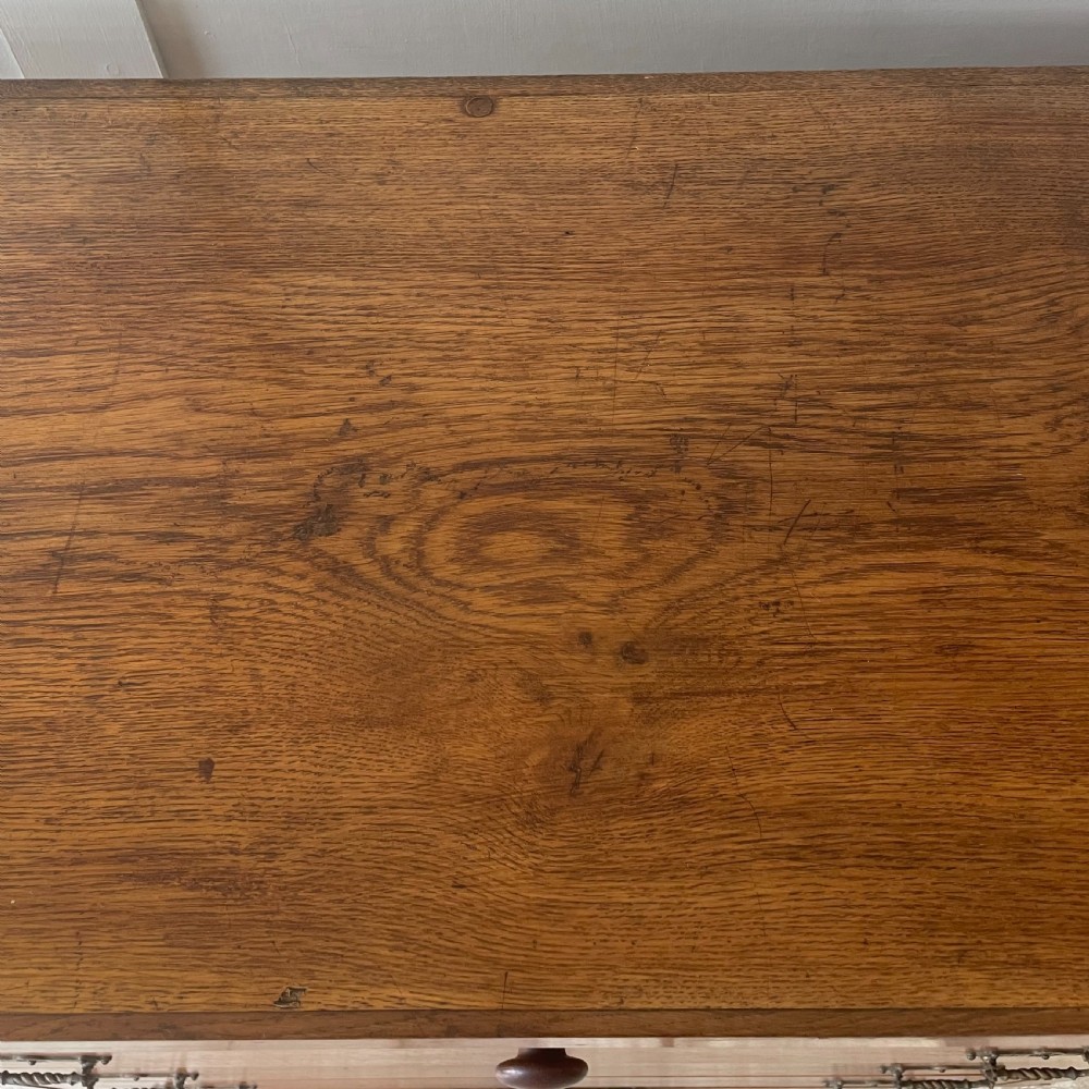 C.1900 Oak Chest of Drawers View XVII