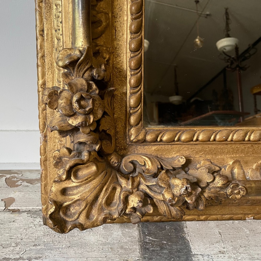 Early 19th C. Carved Wood Gilt Mirror View III