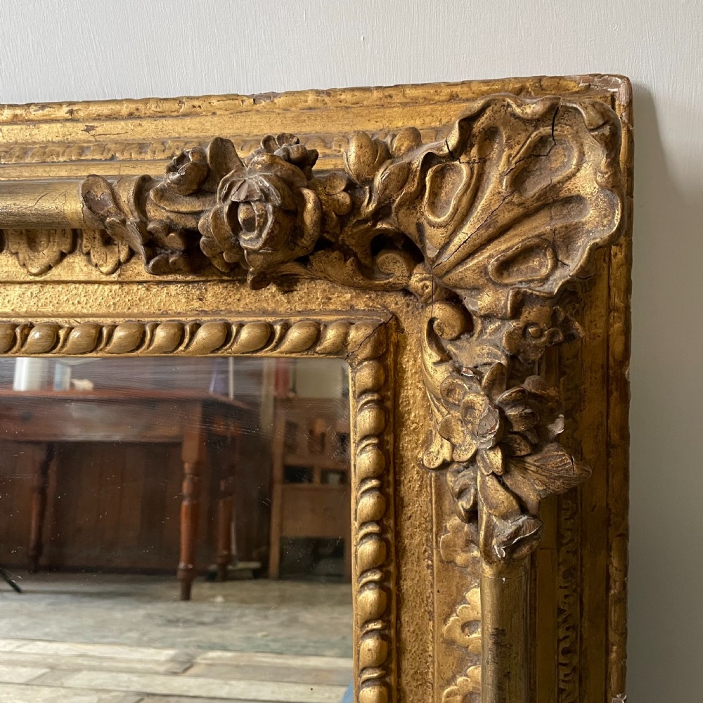 Early 19th C. Carved Wood Gilt Mirror View IV
