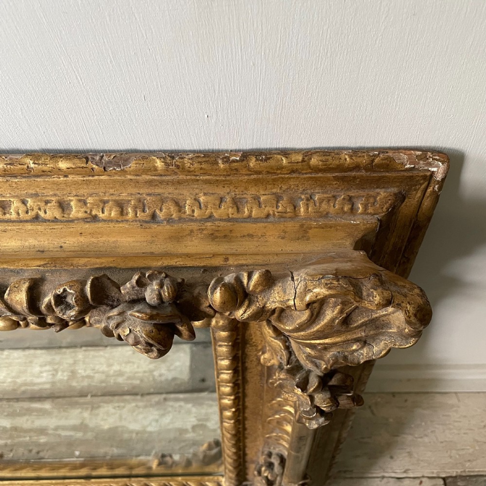 Early 19th C. Carved Wood Gilt Mirror View V