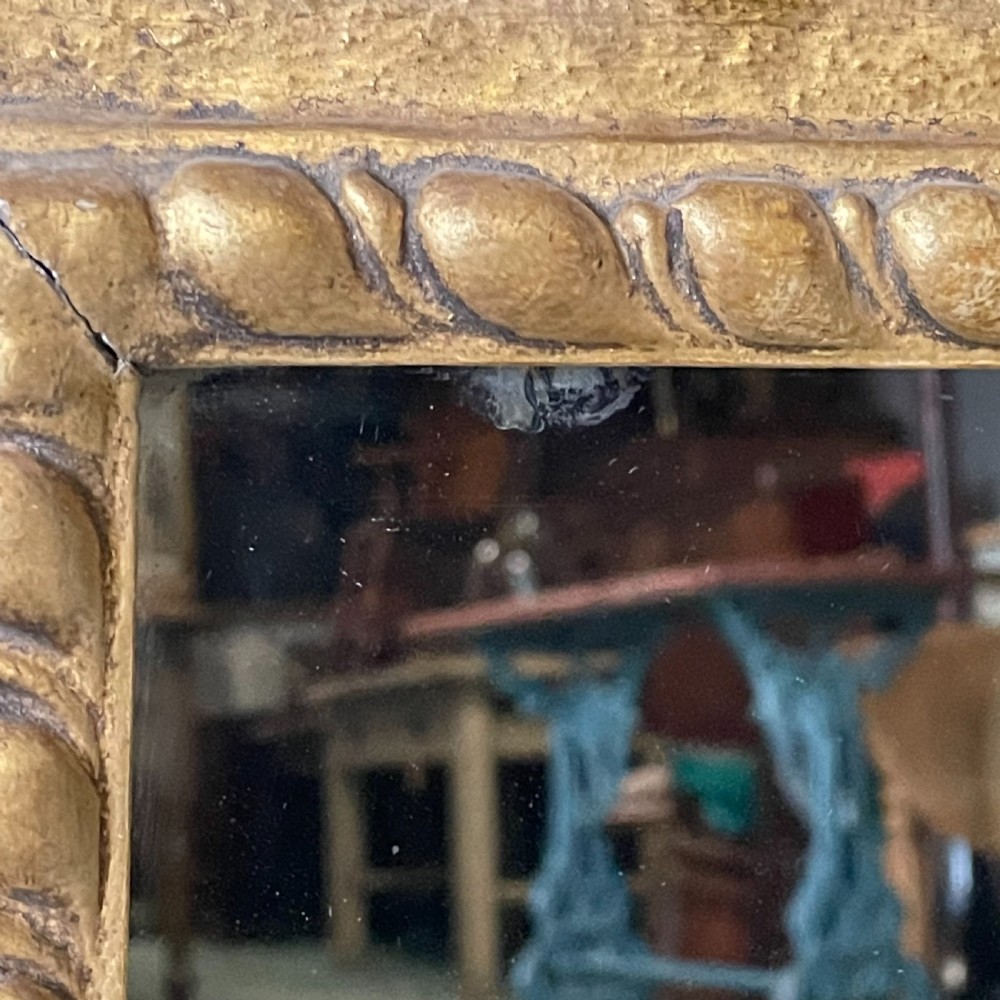 Early 19th C. Carved Wood Gilt Mirror View X