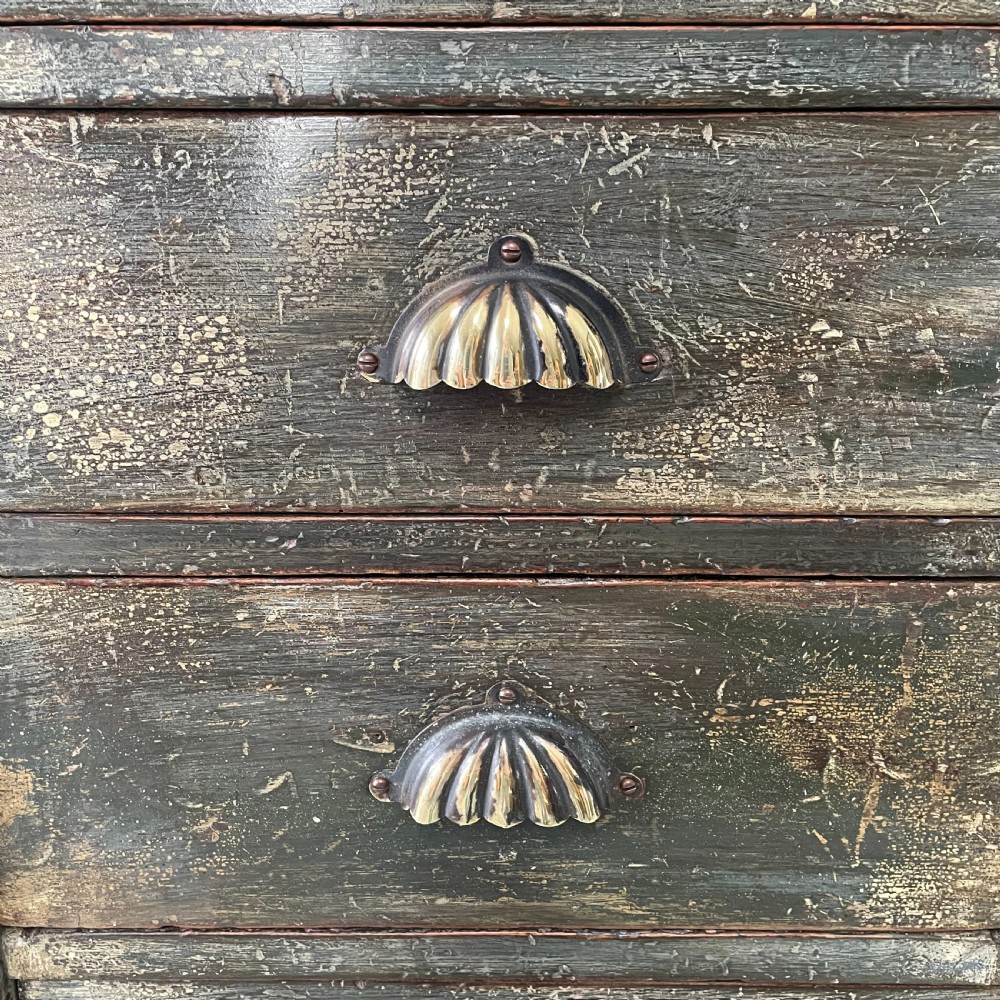Victorian Painted Mahogany Bank of Drawers View IV