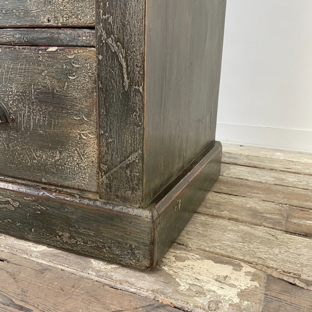 Victorian Painted Mahogany Bank of Drawers View VI