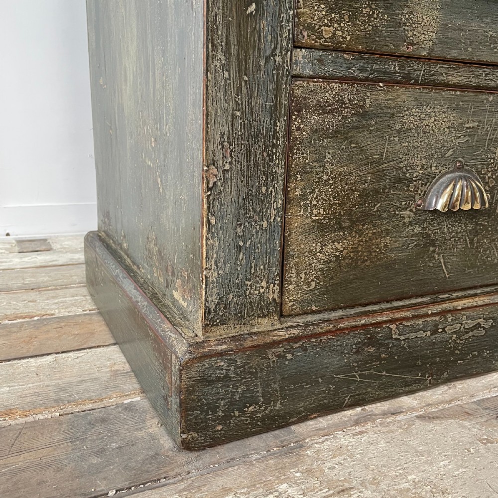 Victorian Painted Mahogany Bank of Drawers View VII