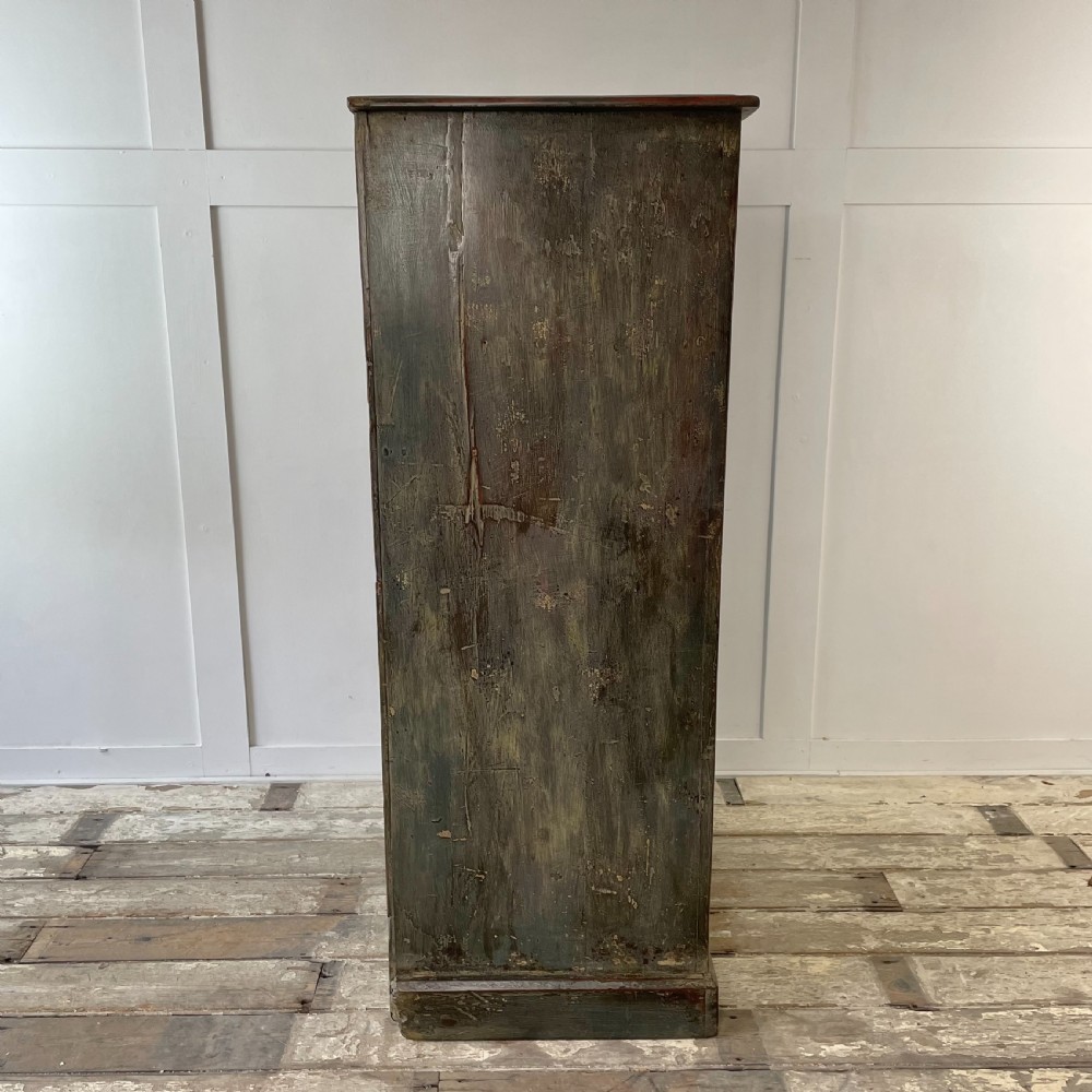 Victorian Painted Mahogany Bank of Drawers View XIII