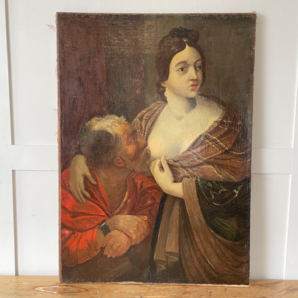 Oil on Canvas Roman Charity: Cimon & Pero 