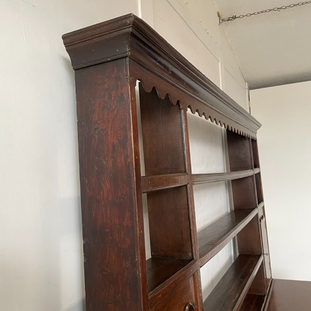 18th C. Oak Shropshire Dresser View XV