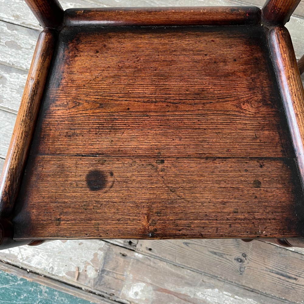 Set of 6 Early 19th C. Ash Ladderback Chairs View VII