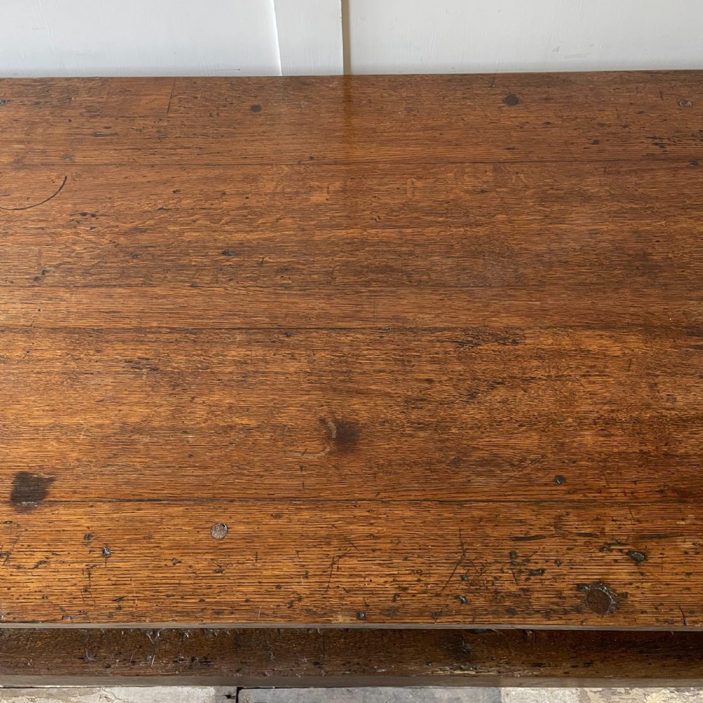 19th C. Oak Hall or Centre Table View XII