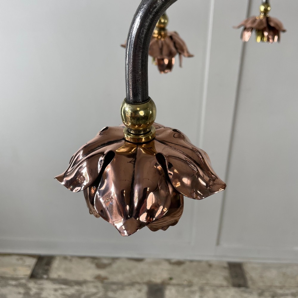 Early 20th C. Wrought Iron Chandelier View VI