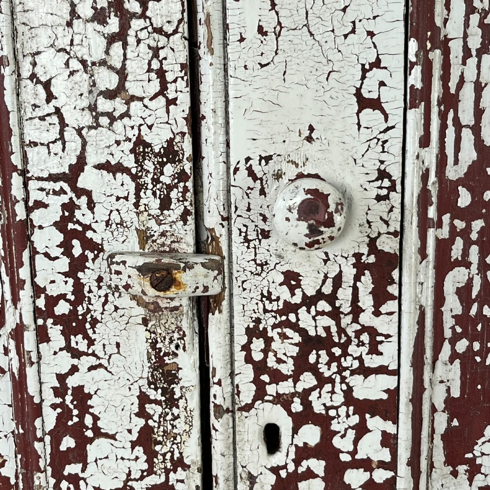 Victorian Painted Pine Railway Cupboard View VI