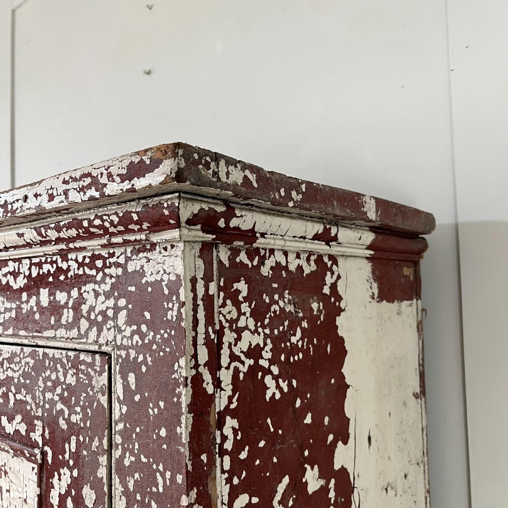Victorian Painted Pine Railway Cupboard View IX