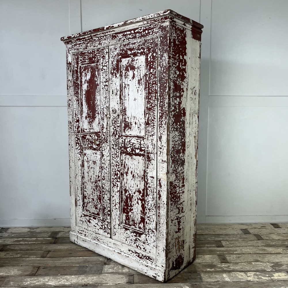 Victorian Painted Pine Railway Cupboard View XI