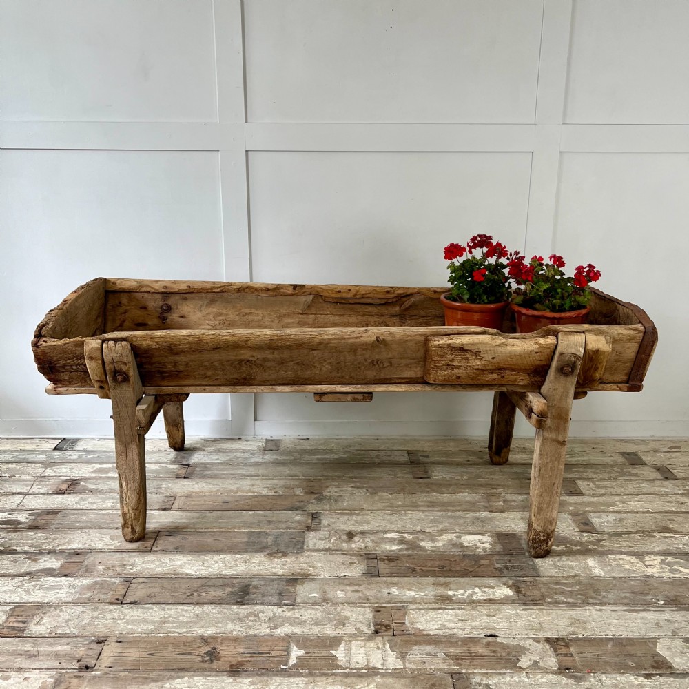 19th C. Oak & Elm Trough View II
