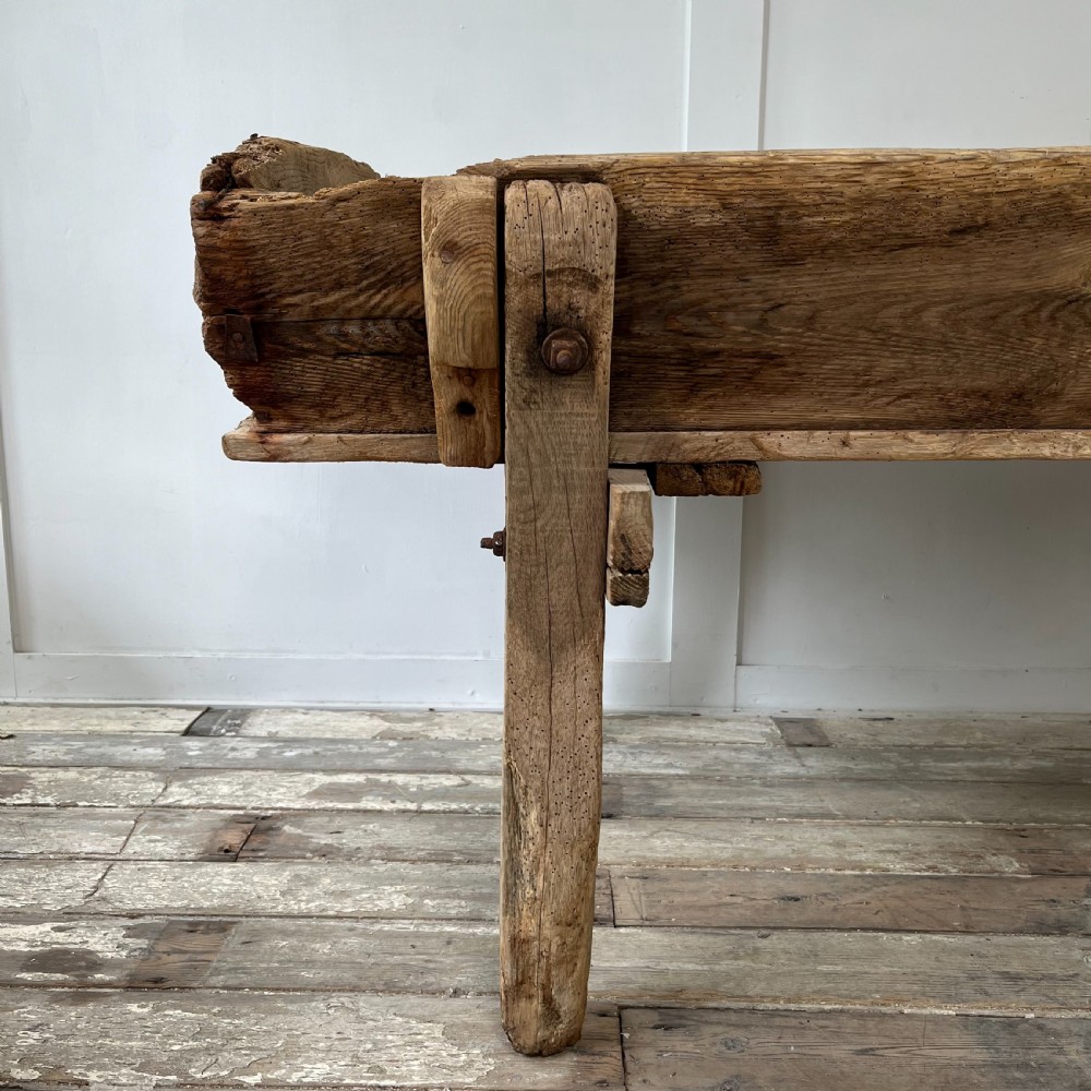 19th C. Oak & Elm Trough View IV