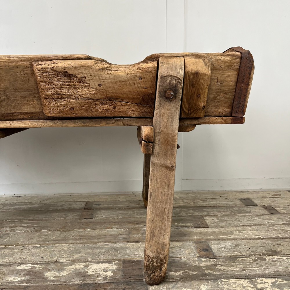19th C. Oak & Elm Trough View V