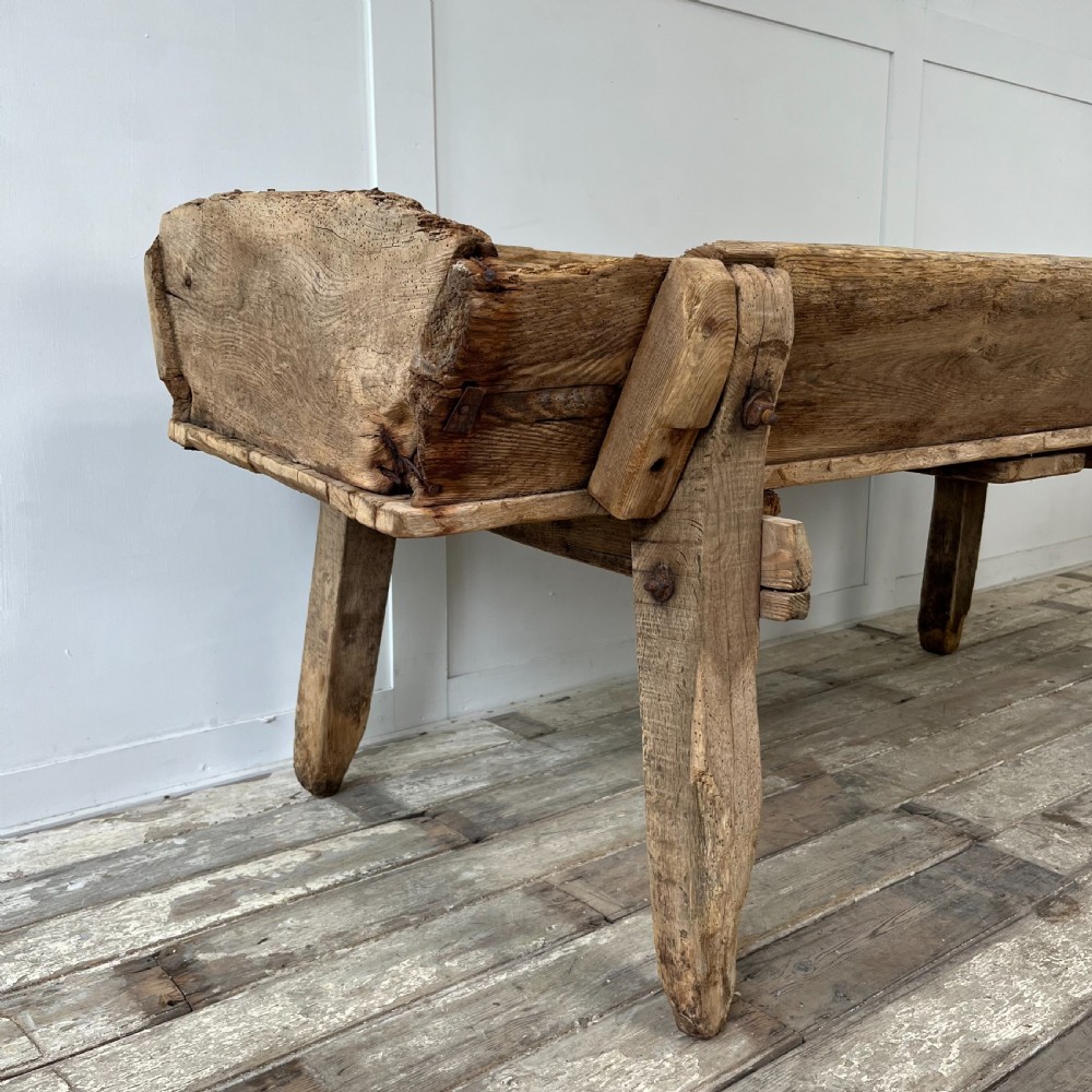 19th C. Oak & Elm Trough View VI