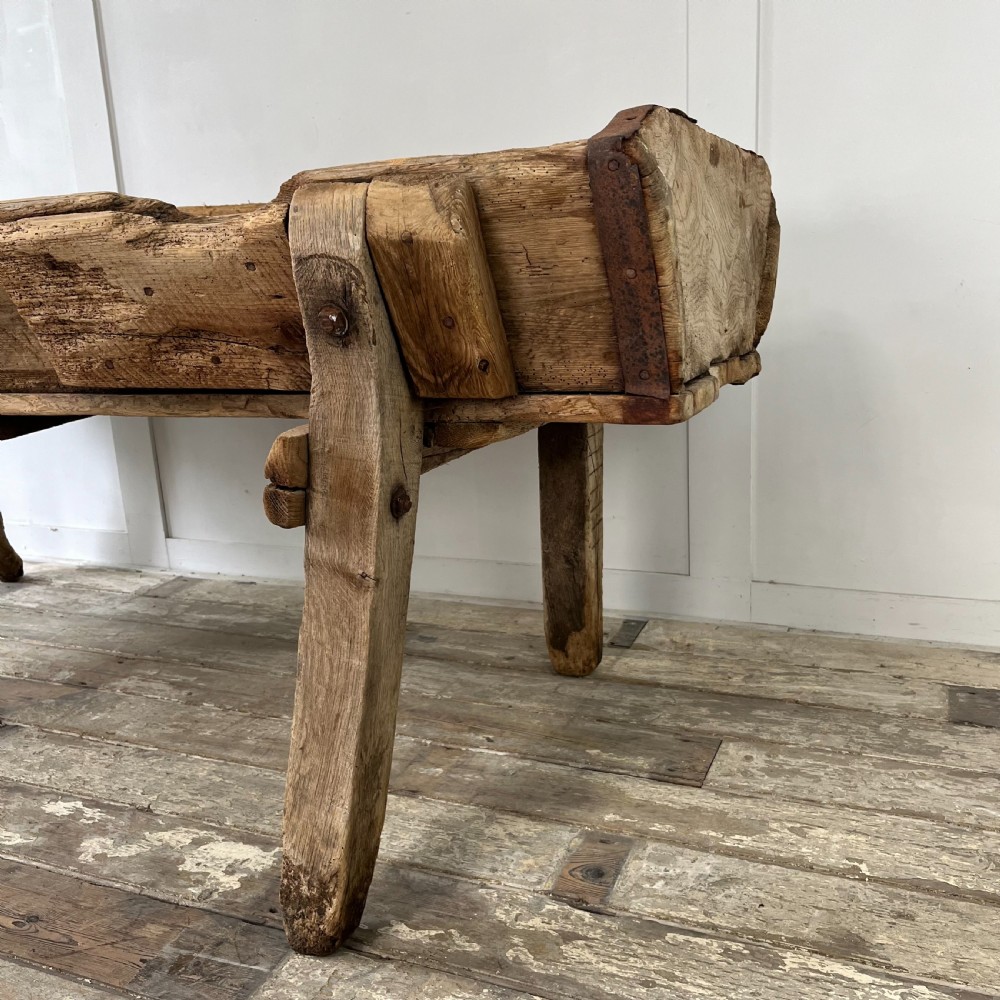 19th C. Oak & Elm Trough View VII