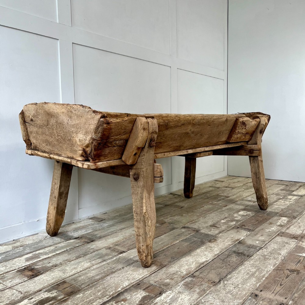 19th C. Oak & Elm Trough View IX