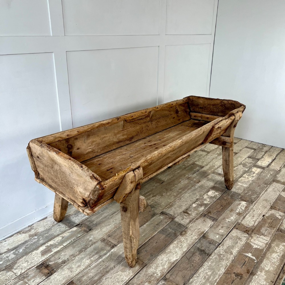 19th C. Oak & Elm Trough View X