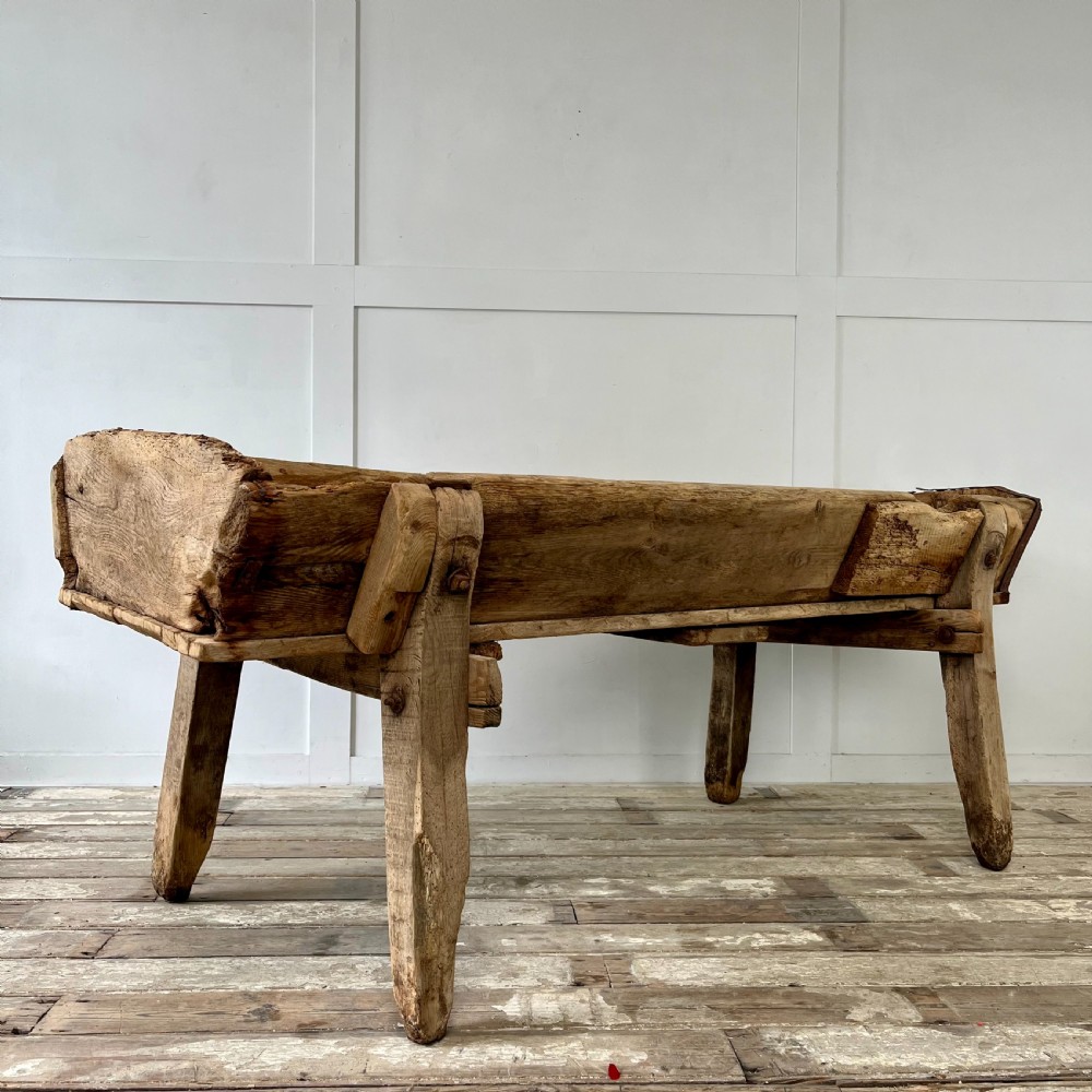19th C. Oak & Elm Trough View XII