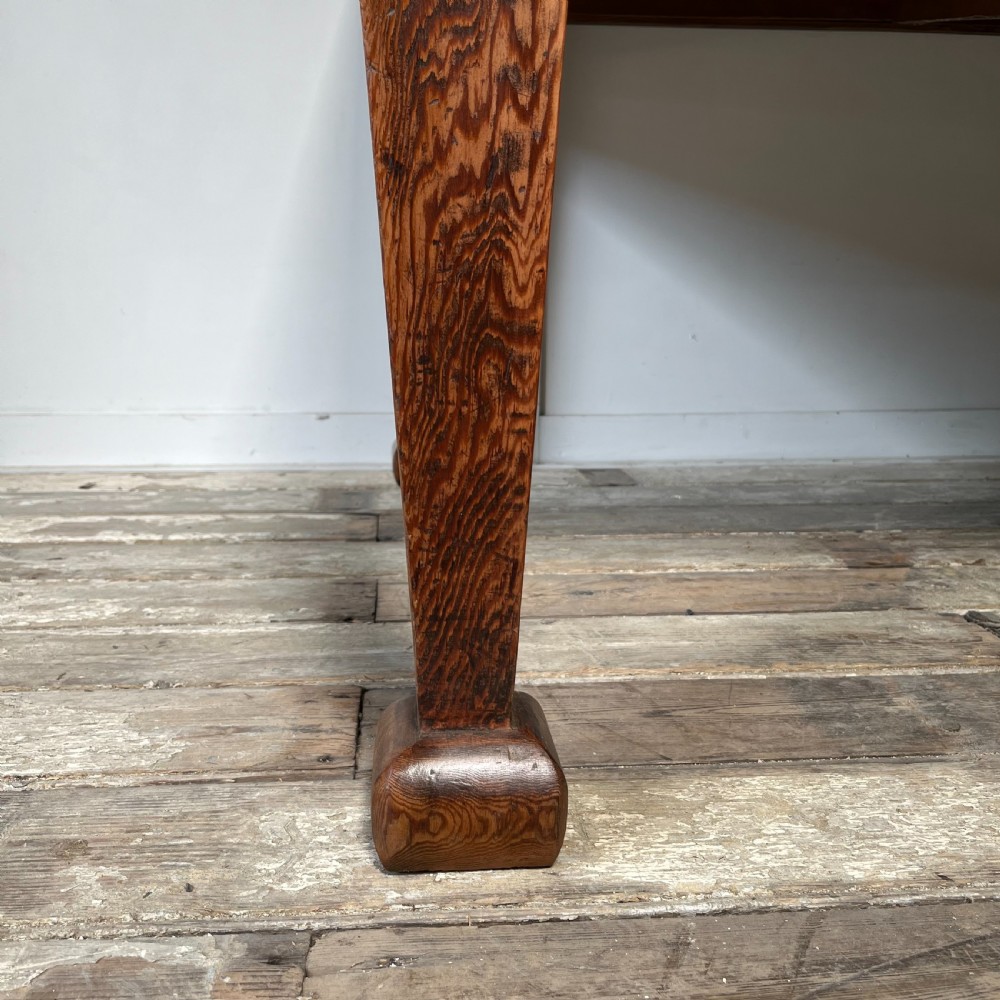 19th C. Pitch Pine Kitchen Table View III