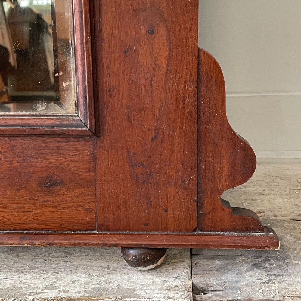 Edwardian Mahogany Over Mantel Mirror View VIII