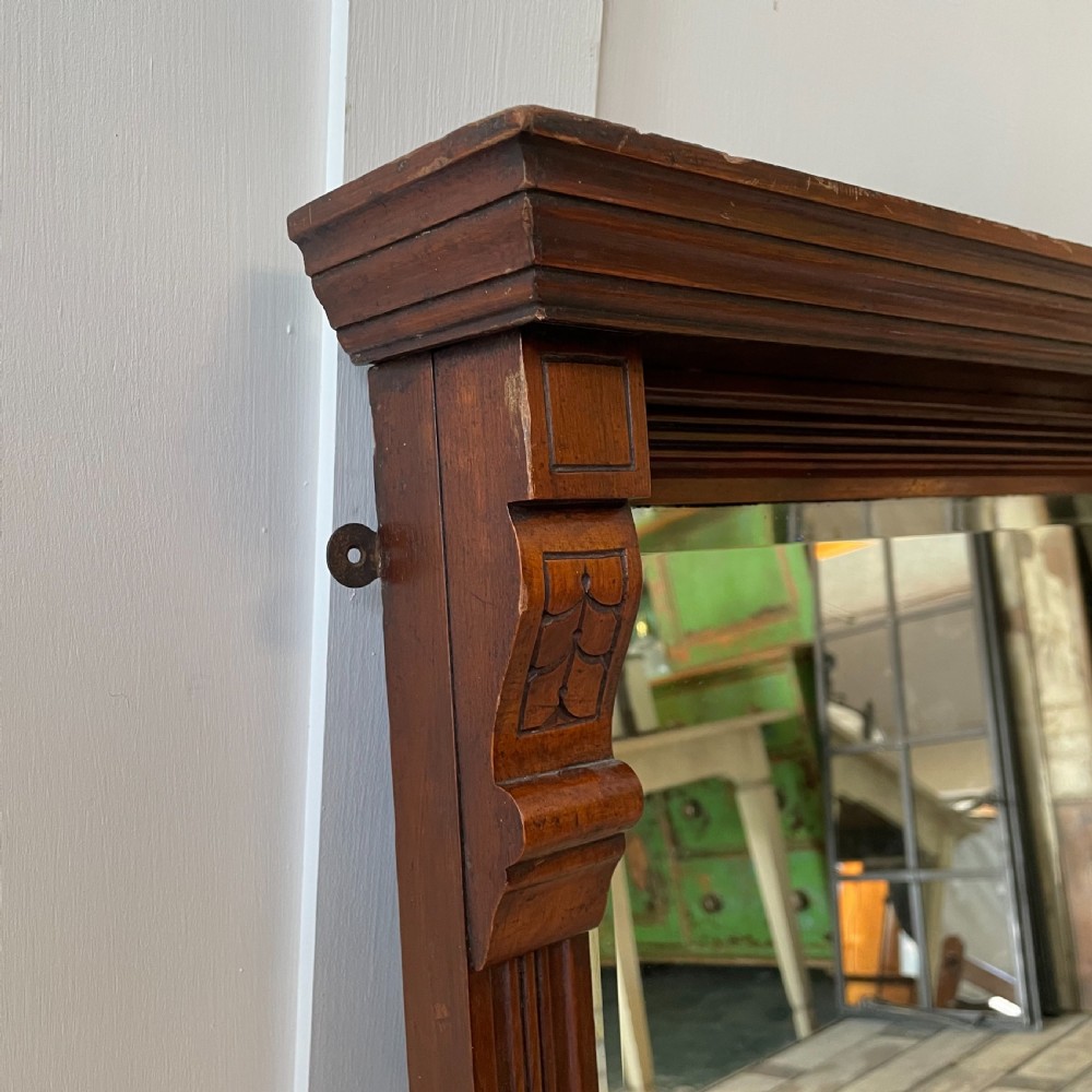 Edwardian Mahogany Overmantel Mirror View II