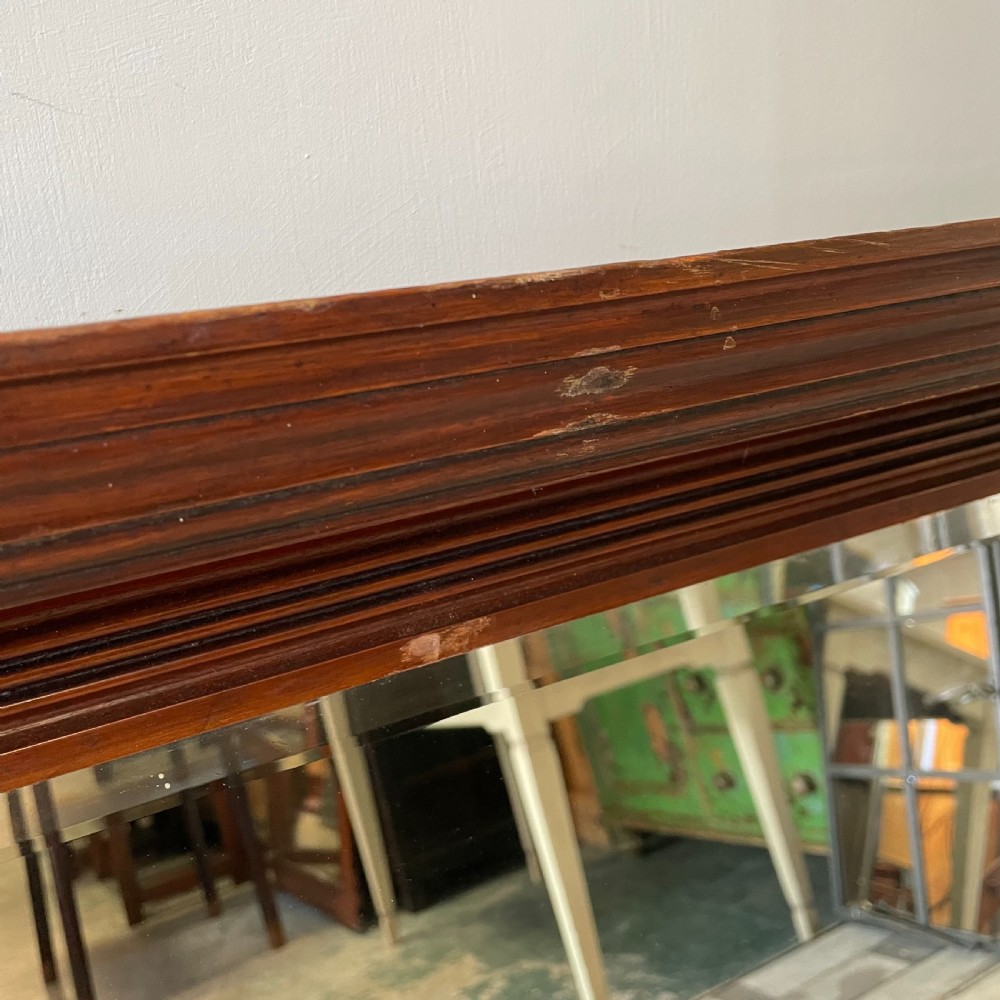 Edwardian Mahogany Overmantel Mirror View VI